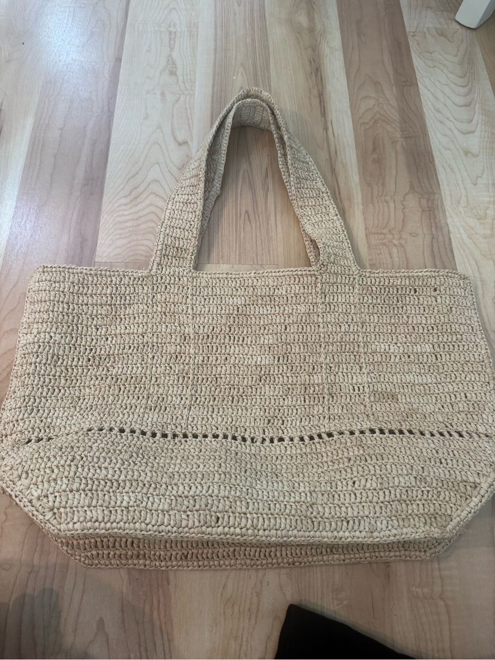 Maje Natural Woven Straw Tote